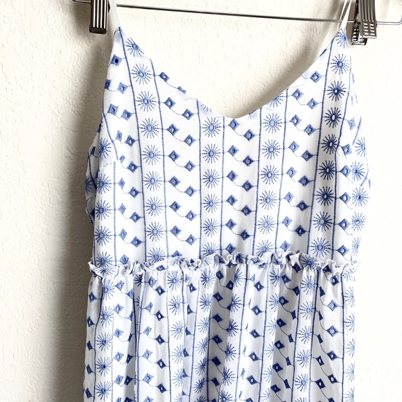 Francesca’s Maxi Eyelet Ruffle Dress - Picture 3 of 7